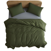 Pościel 200x220 cm z poszewkami 80x80 cm Boho Zielona Tuftowana Miękka