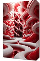 Obraz 30x50cm Czerwone Wiry