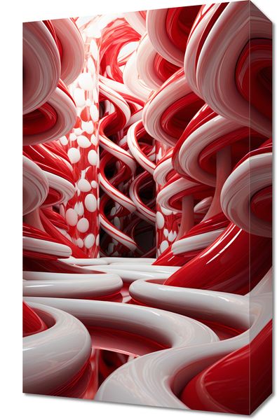 Obraz 30x50cm Czerwone Wiry zdjęcie 1