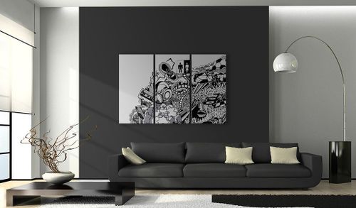 Obraz - Artistic mess - triptych Rozmiar - 60x40 na Arena.pl