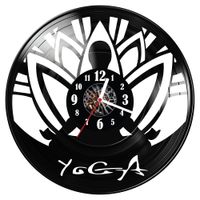 Zegar ścienny z płyty winylowej Joga 279.14
