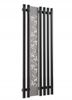 Grzejnik dekoracyjny FLOWER 180x60 Czarny Połysk