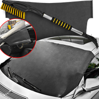 Mata Antyszronowa Na Szybę Do Samochodu Osłona Skrobaczka Ze Szczotką 75CM