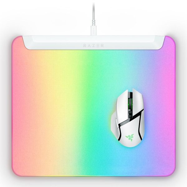 razer firefly v2 pro gaming mouse pad - white zdjęcie 1