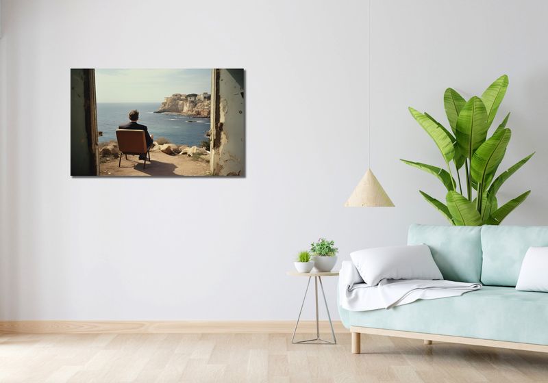 Obraz 100x60cm Samotna Nadmorska Konfrontacja zdjęcie 2