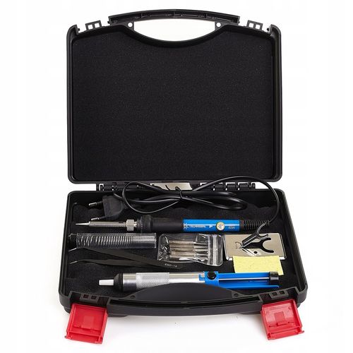 ZESTAW DO LUTOWANIA LUTOWNICA 60W AKCESORIA WALZIKA 11 ELEMENTÓW TECHREBAL na Arena.pl