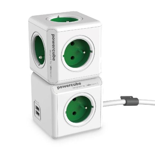 Listwa zasilająca PowerCube 4 gniazda 2xUSB 1.5m na Arena.pl