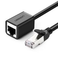 przedłużacz do kabla skrętki ftp ethernet rj45 cat 6 1000 mbps 2m czarny