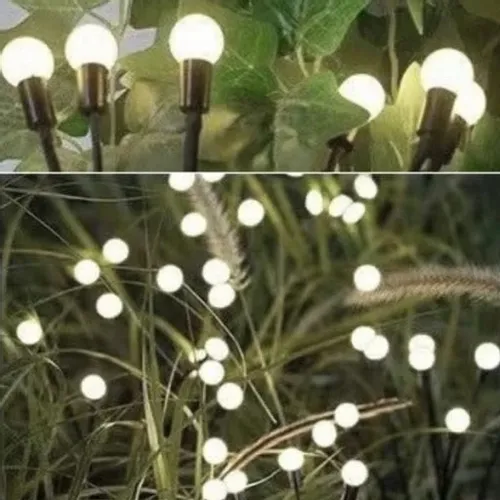 Lampa solarna biała zimna dekoracja taras balkon ogród kuleczki 6led P-376 na Arena.pl