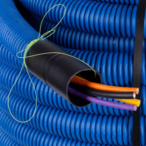 RURA KARBOWANA AROT 50mm 25m PESZEL DO ZIEMI Z PILOTEM NIEBIESKA DVR na Arena.pl