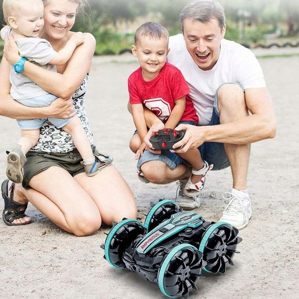 SAMOCHÓD SAMOCHODZIK ZDALNIE STEROWANY RC AMFIBIA 2w1 JEŻDŻĄCY zdjęcie 3