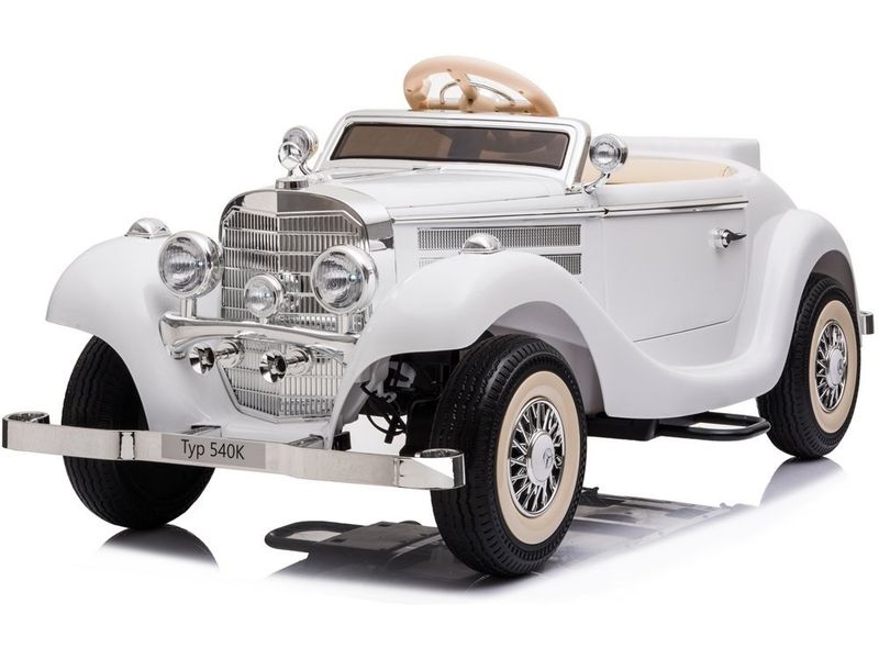 Auto na akumulator Mercedes 540K Biały zdjęcie 2