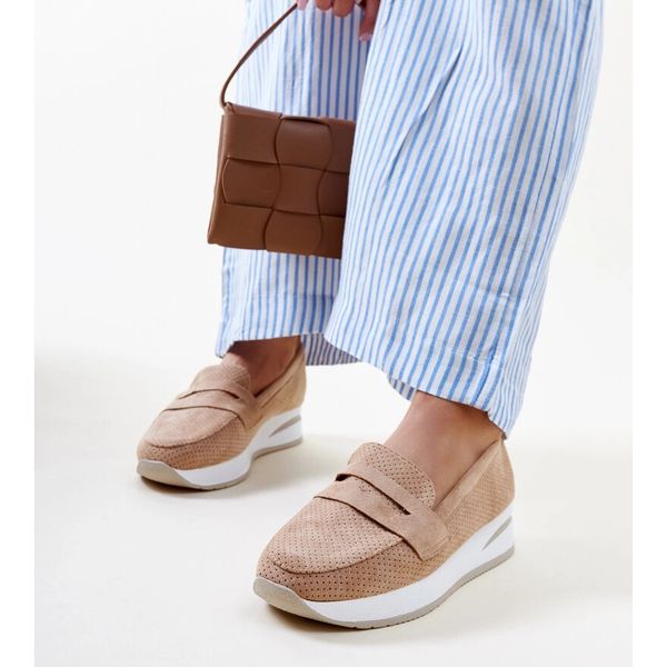 Brązowe perforowane półbuty r.36 zdjęcie 3