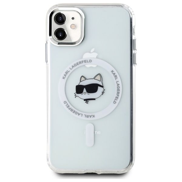 Etui Karl Lagerfeld do iPhone 11, iPhone XR, Biały, MagSafe zdjęcie 3