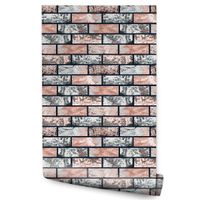 Tapeta Nowoczesny Wzór Kolorowe CEGŁY Mur Beton 3D