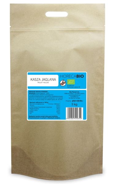 Kasza jaglana bio 5 kg - horeca zdjęcie 1