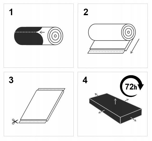 Materac nawierzchniowy 140x200 KOKOS Topper 5cm zdjęcie 11