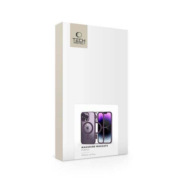 tech-protect magshine magsafe iphone 14 pro purple zdjęcie 7