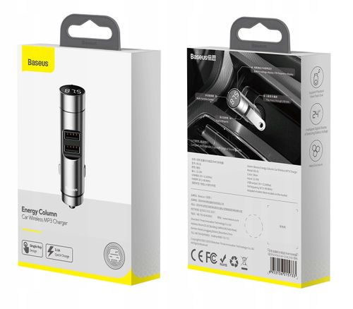 Baseus Transmiter Fm Bluetooth Ładowarka 2X Usb na Arena.pl