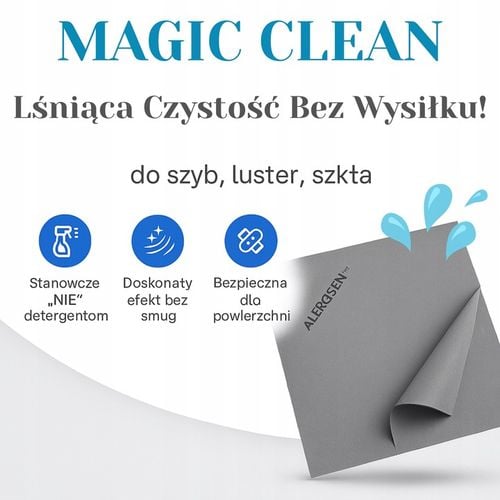 Magic Clean Ściereczki Bezsmugowe do Szyb, Luster, Szkła Czystość Bez Smug na Arena.pl