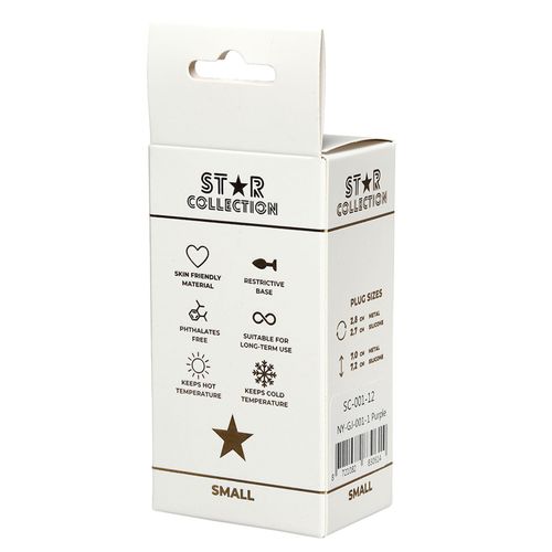 Star Collection - Purple Silicone Anal Plug S - Pink Stone na Arena.pl