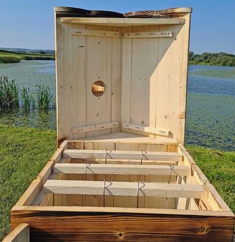 WĘDZARNIA DREWNIANA DOMOWA OGRODOWA WĘDZARNIK PALENISKO RURY GOTOWY ZESTAW na Arena.pl