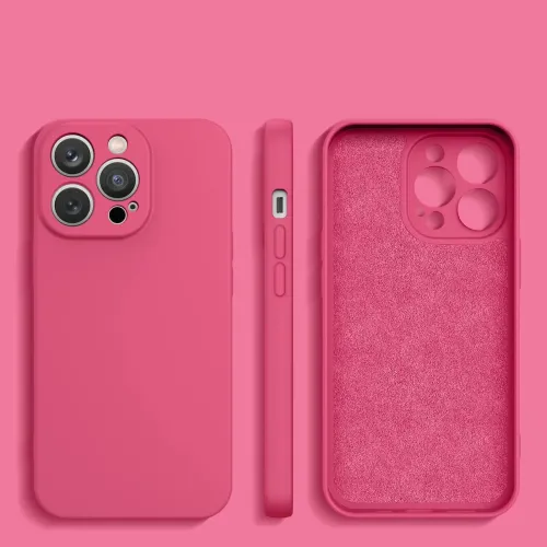 silicone case etui iphone 14 plus silikonowy pokrowiec fuksja na Arena.pl