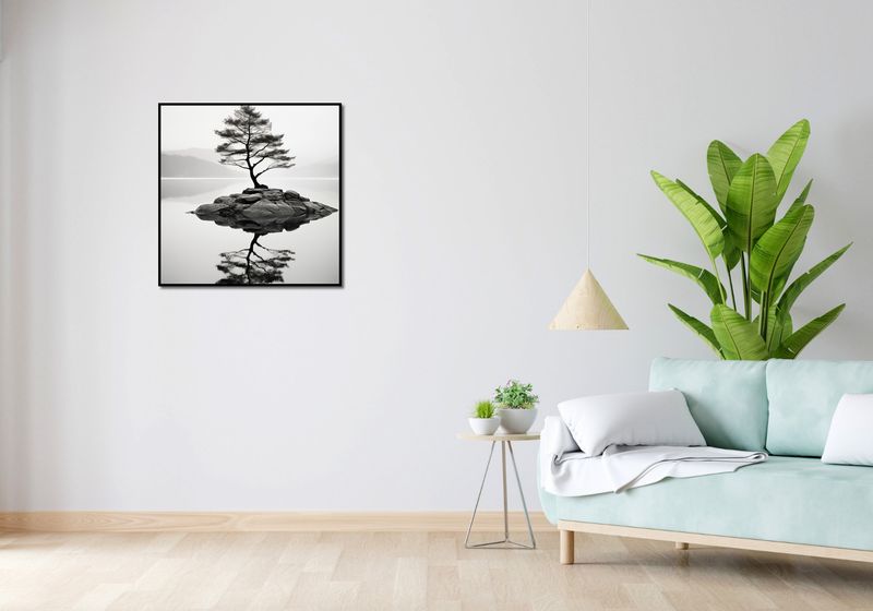Plakat 70x70cm Samotne Drzewo zdjęcie 4
