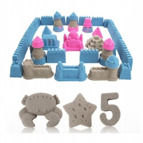 PIASEK KINETYCZNY 5kg +BASEN FOREMKI ŁOPATKA PIASKOWNICA WIADERKO ZESTAW XL na Arena.pl