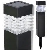 Lampa lampka solarna led wbijana słupek kwadrat dekoracja do ogrodu tarasu