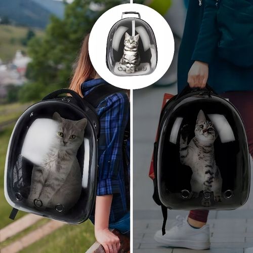 TRANSPORTER PLECAK TORBA PRZEZROCZYSTA DLA KOTA PSA ZWIERZĄT na Arena.pl