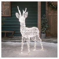 Renifer 1,25 m LED ozdoba świąteczna dwukolorowe diody LED