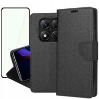 ETUI do Xiaomi Redmi Note 14 Pro 5G |14 Pro Plus 5G PORTFEL CASE + SZKŁO 5D