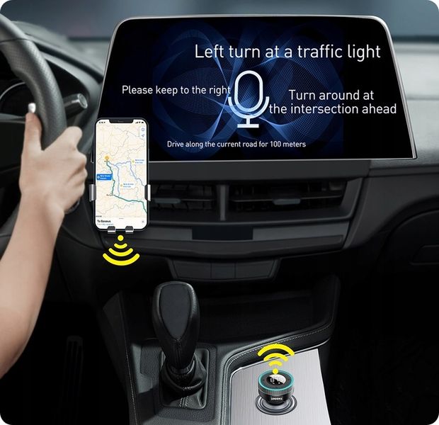 BASEUS TRANSMITER FM BLUETOOTH ŁADOWARKA SAMOCHODOWA USB 2.4A PD TF AUX zdjęcie 13