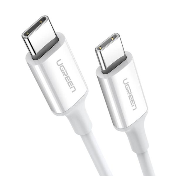 Kabel USB-C do USB-C UGREEN US264, 60W, 0.5m (biały) zdjęcie 1