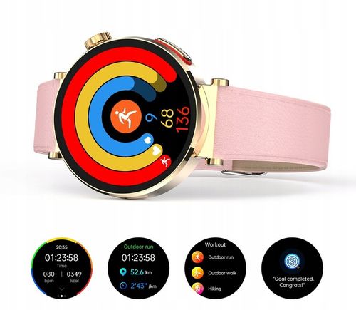 SMARTWATCH DAMSKI ZEGAREK Z POMIAREM CUKRU EKG GLUKOZA CIŚNIENIE ROZMOWY PL na Arena.pl