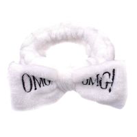 Opaska kosmetyczna biała OMG