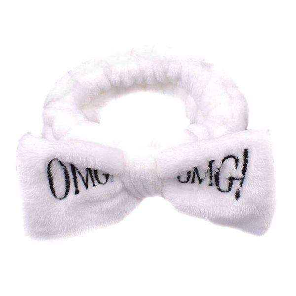 Opaska kosmetyczna biała OMG zdjęcie 1