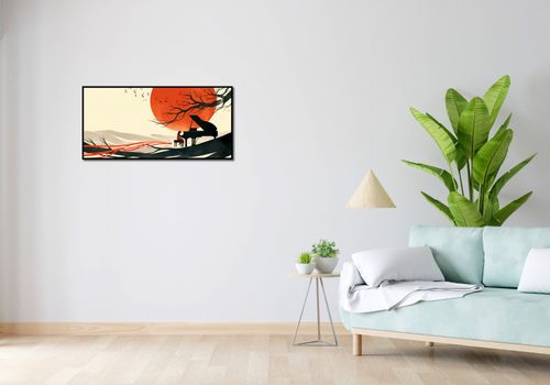 Plakat 91,3x44,5cm Pianistka na Arena.pl