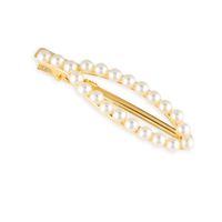 Spinka do włosów złota z perełkami 7 cm