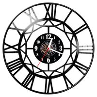 Zegar ścienny z płyty winylowej Cyfry rzymskie 886.14