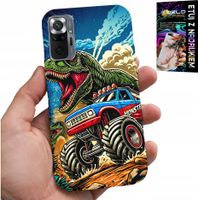 ETUI DO XIAOMI NOTE 10 PRO -DINOZAUR W MONSTERTRUCKU WZORY DLA DZIECI