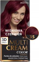 JOANNA MULTI CREAM COLOR FARBA DO WŁOSÓW NR 35 WIŚNIOWA CZERWIEŃ 1 SZT