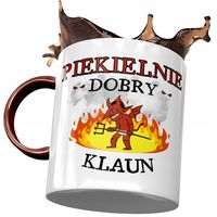 Kubek Bordowy Dla Klauna Piekielnie Dobry Klaun Z Nadrukiem Ze Zdjęciem