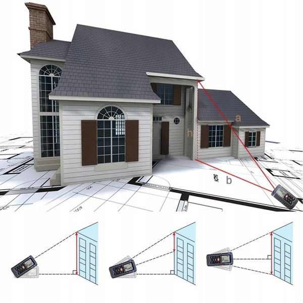 DALMIERZ LASEROWY MIERNIK ODLEGŁOŚCI CYFROWY 40M POZIOMICA ORYGINALNY zdjęcie 3