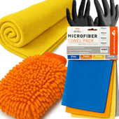 RĘKAWICA DO MYCIA RĘCZNIK DO OSUSZANIA MIRKOFIBRA DO SZYB KOKPITU LAKIERU