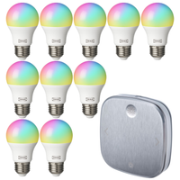 IKEA TRADFRI LED E27 RGBW 806lm 7.3W Smart 10x Żarówka WiFi + Pilot Srebrny