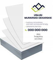 Ulotki A5 USŁUGI MURARSKIE 100 szt firmowe reklamowe + PROJEKT GRATIS