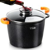 Garnek granitowy ze szklaną pokrywką TERRUNA AROMA 24 cm, 6,7 l