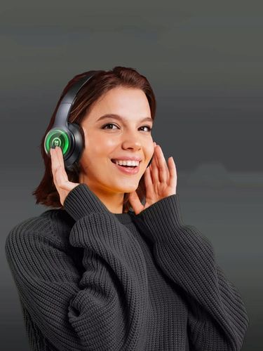 Słuchawki Bezprzewodowe Nauszne z Odpinanym Mikrofonem Bluetooth 5.3 LED SD na Arena.pl